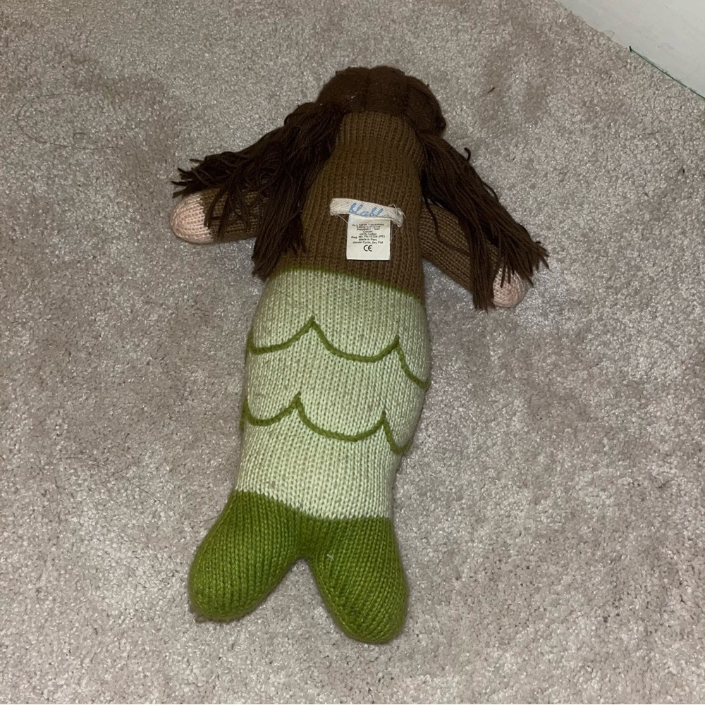 blabla doll brown Black mermaid green knit anthropology plush - Picture 4 of 4